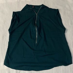 Dark Green Blouse